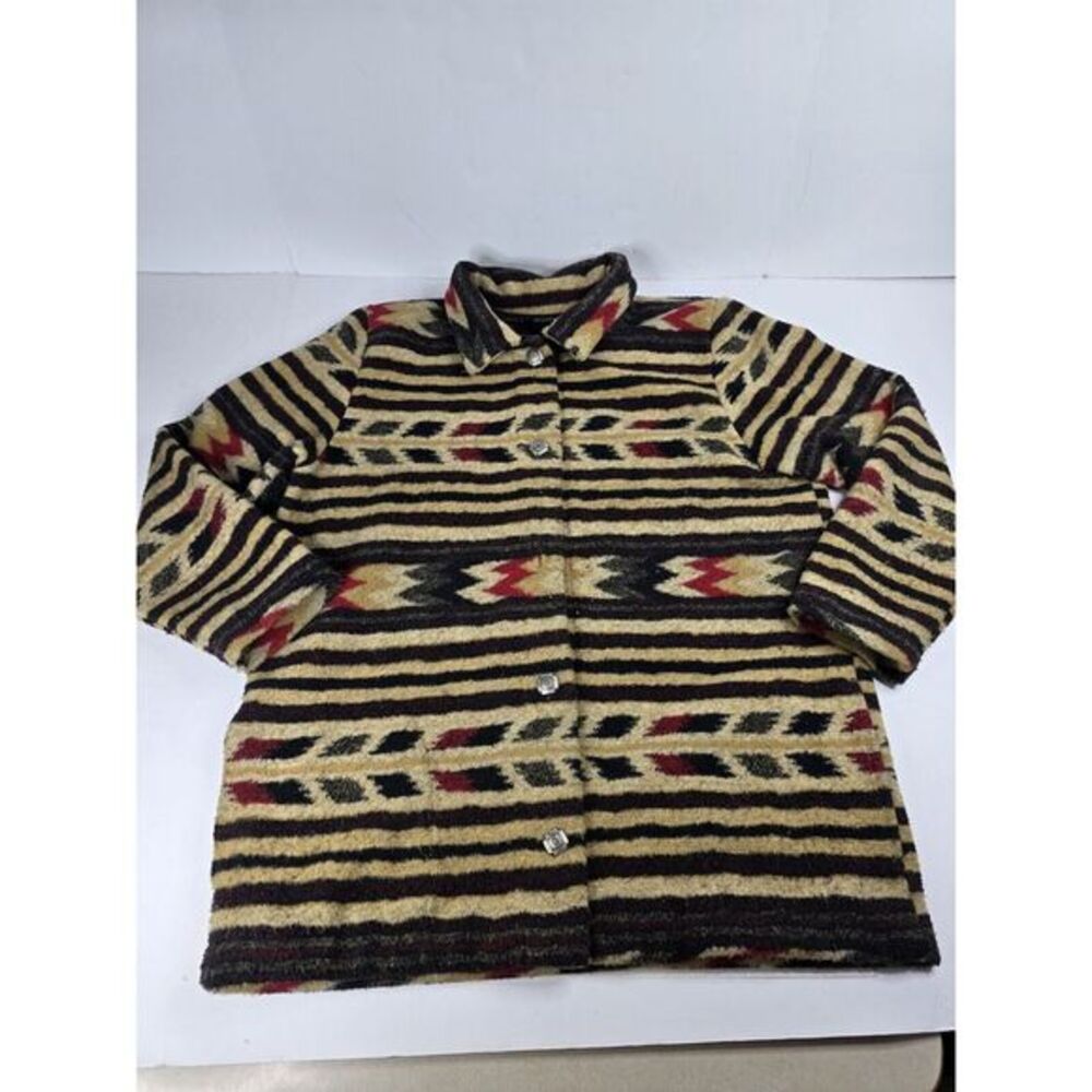 Vtg. County Clothing Co. Western‎ Print Aztec CottageCore Jacket Size L Large